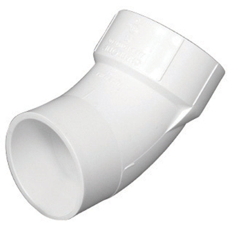 Charlotte Pipe 2 in. Dia. x 2 in. Dia. Hub To Spigot 45 deg. Schedule 40 PVC Street Elbow