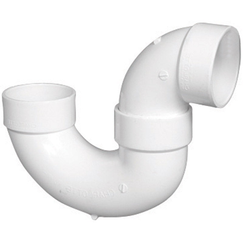 Charlotte Pipe Schedule 40 1-1/2 in. Dia. x 1-1/2 in. Dia. Hub To Hub PVC P-Trap