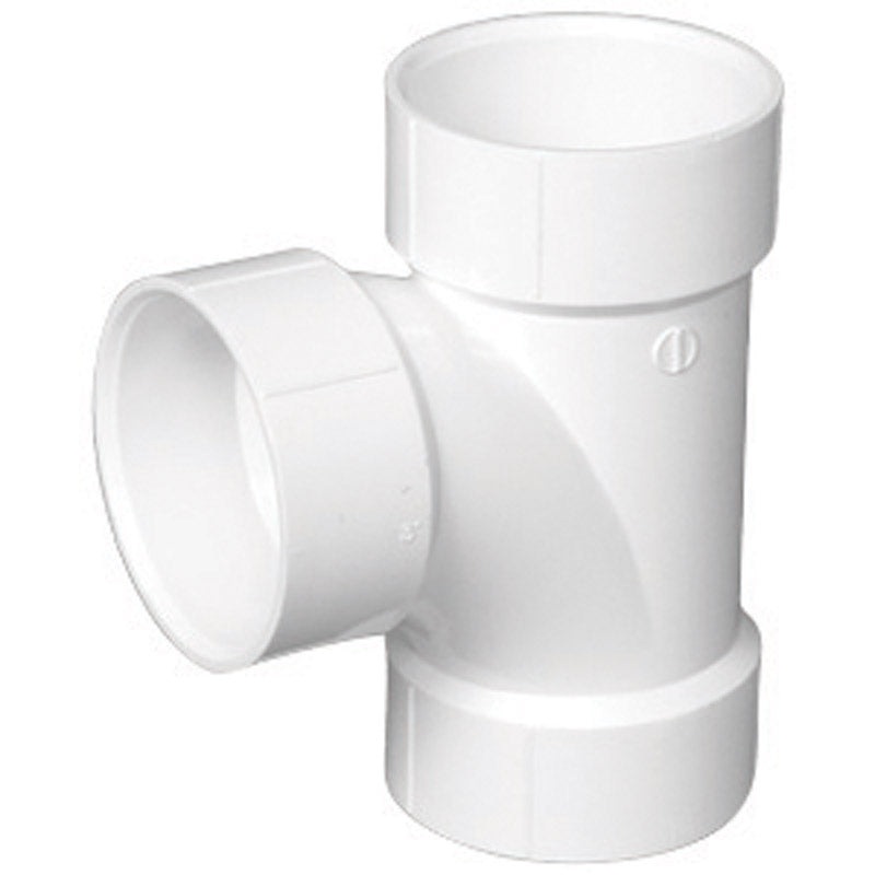 Charlotte Pipe Schedule 40 3 in. Dia. x 3 in. Dia. x 3 in. Dia. Hub To Hub To Hub PVC Sanitary T