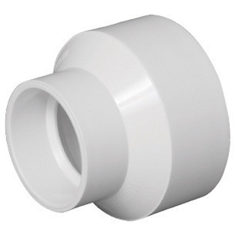 Charlotte Pipe Schedule 40 Hub To Hub 3 in. Dia. x 1-1/2 in. Dia. PVC Reducing Coupling