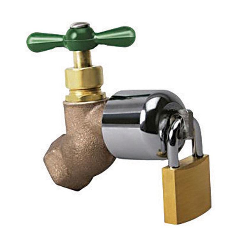 Conservco 3/4 in. Hose Dia. Brass Hose Bibb Lock