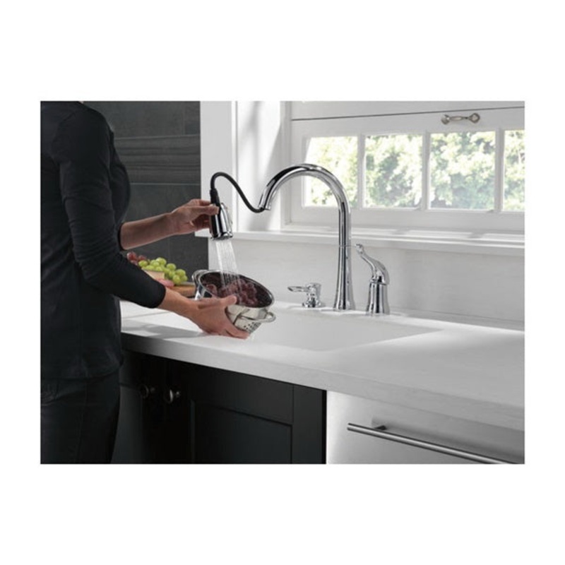 Delta Kate One Handle Chrome Kitchen Faucet