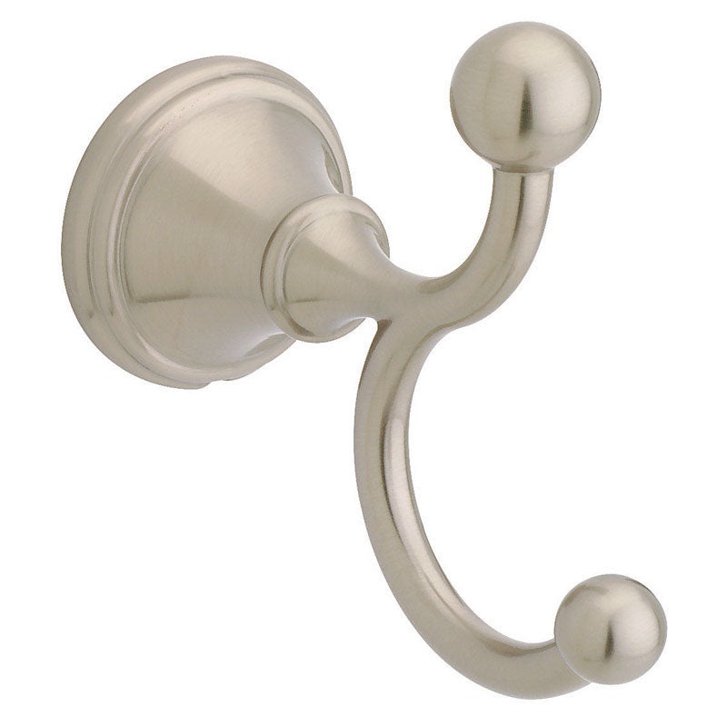 Franklin Brass Crestfield 3.7 in. H Satin Nickel Die Cast Zinc Robe Hook Nickel