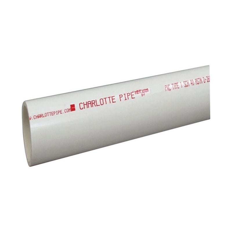 Genova PVC DWV Pipe 1-1/2 in. Dia. x 10 ft. L Plain End Schedule 40 330 psi