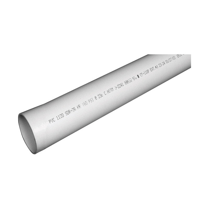 Genova PVC Pipe 1-1/4 in. Dia. x 10 ft. L Plain End