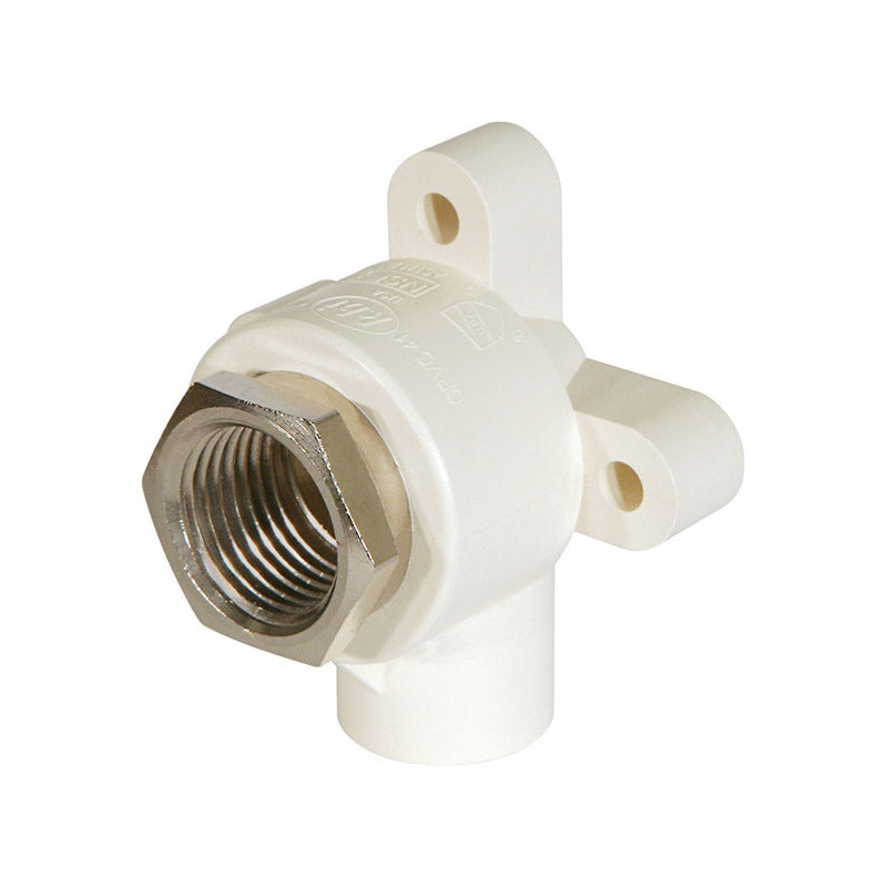 KBI 1/2 in. Dia. x 1/2 in. Dia. Thread To Slip 90 deg. CPVC Drop Ear Elbow