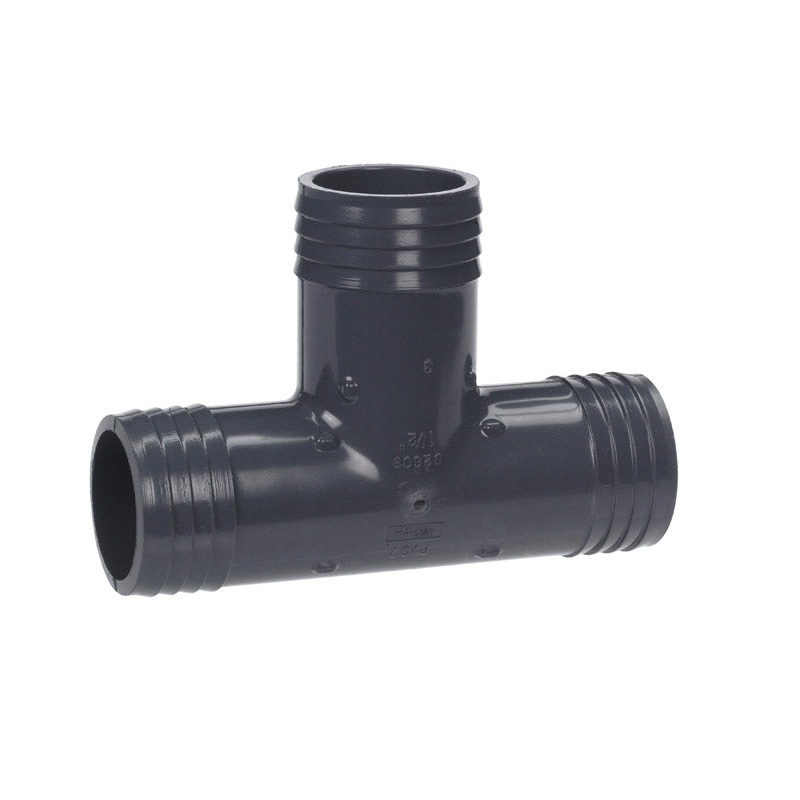 Lasco 1-1/2 in. Dia. x 1-1/2 in. Dia. x 1-1/2 in. Dia. Insert To Insert To Insert PVC Tee
