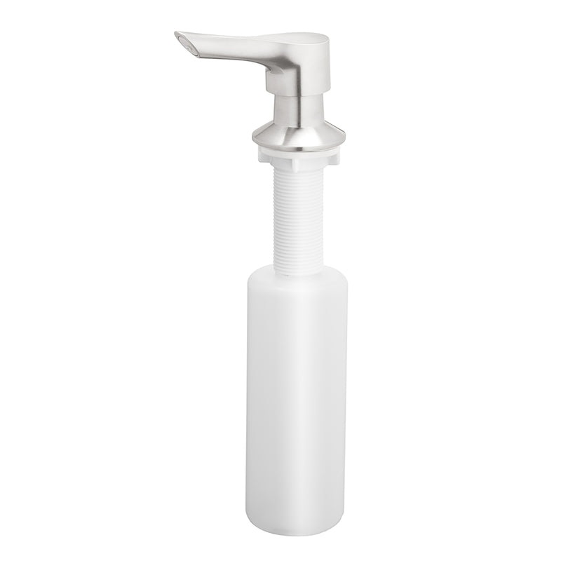 OakBrook Brushed Nickel Plastic Soap Dispenser 12 in. H x 5.5 in. W x 2.5 in. L Brushed Nickel Plastic