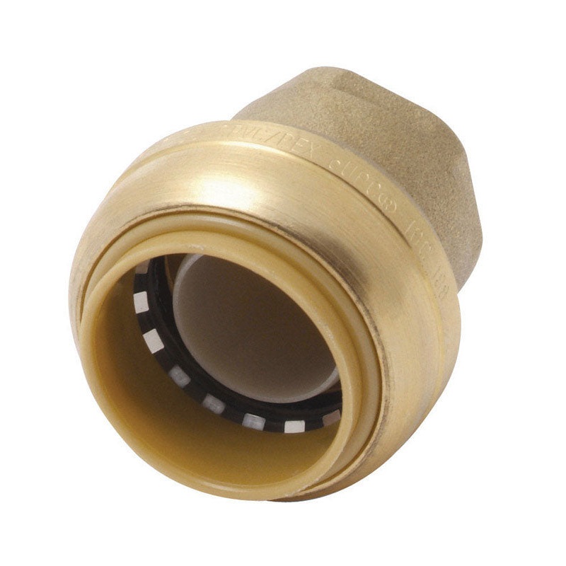 Sharkbite 1/2 in. Dia. Push Brass End Stop