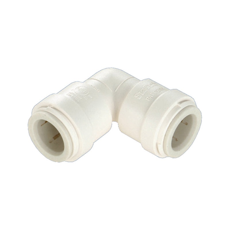 Watts 3/8 in. Dia. x 3/8 in. Dia. Push To Push 90 deg. Plastic Elbow