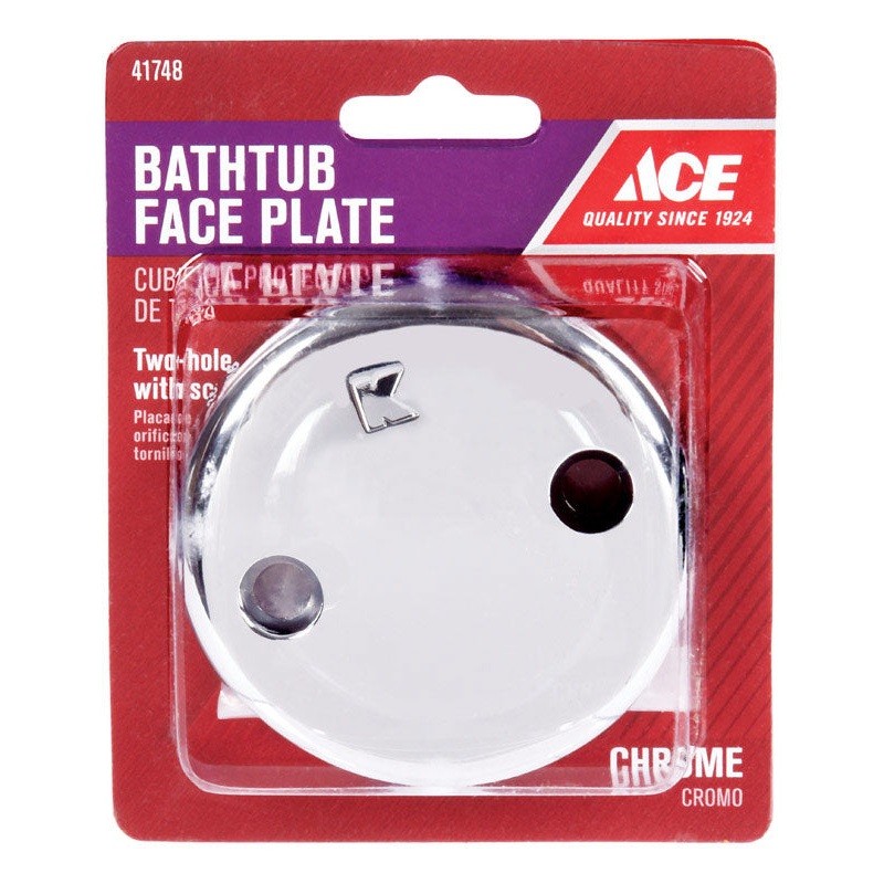 Ace 3-1/4 in. Dia. Chrome Overflow Faceplate