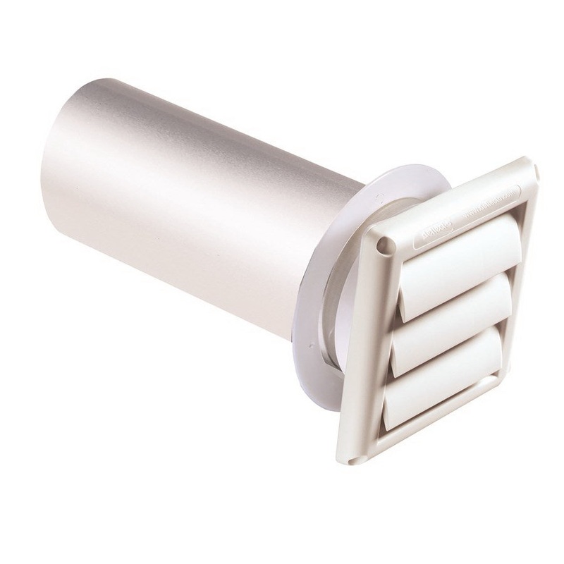 Ace Dryer Vent Hood 4 in. W White