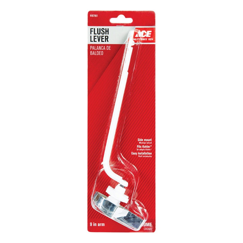 Ace Flush Lever 9 in. L Chrome