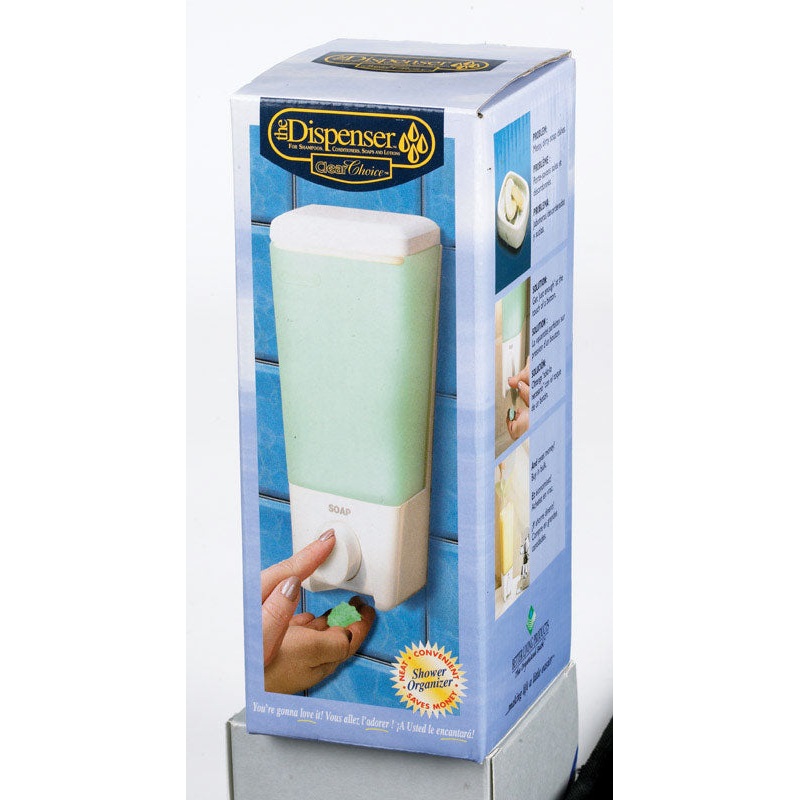 Better Living Clear Choice 1 8.1 in. H White ABS Plastic Clear Choice Soap Dispenser White