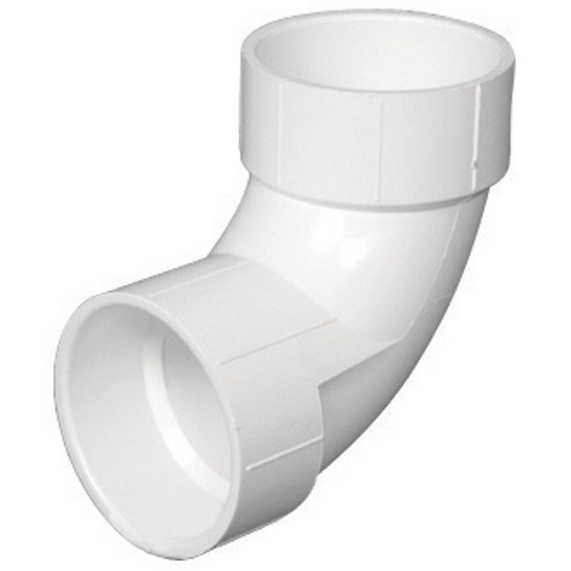 Charlotte Pipe 6 in. Dia. x 6 in. Dia. Hub To Hub 90 deg. Schedule 40 PVC Elbow