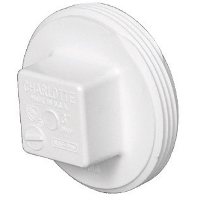 Charlotte Pipe Schedule 40 6 in. Dia. MPT PVC Clean-Out Plug