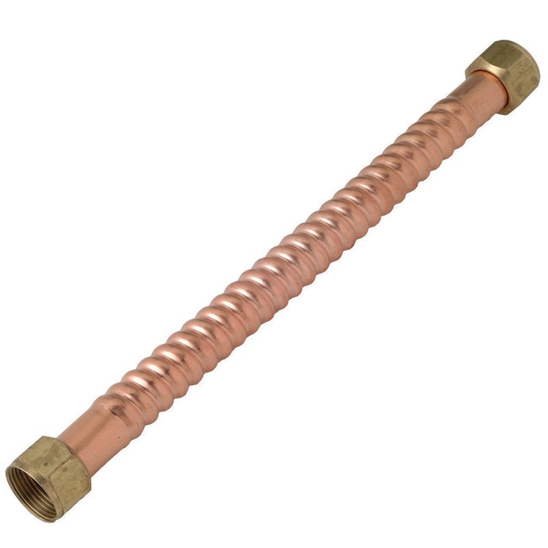 Copper Flex 3/4 in. FIP x 3/4 in. Dia. FIP 12 in. Copper Water Connector
