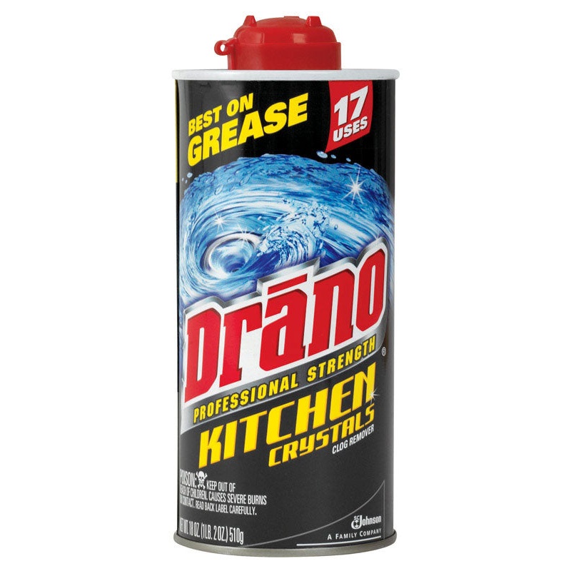 Drano Professional Strength Kitchen Crystals Clog Remover 18 oz.