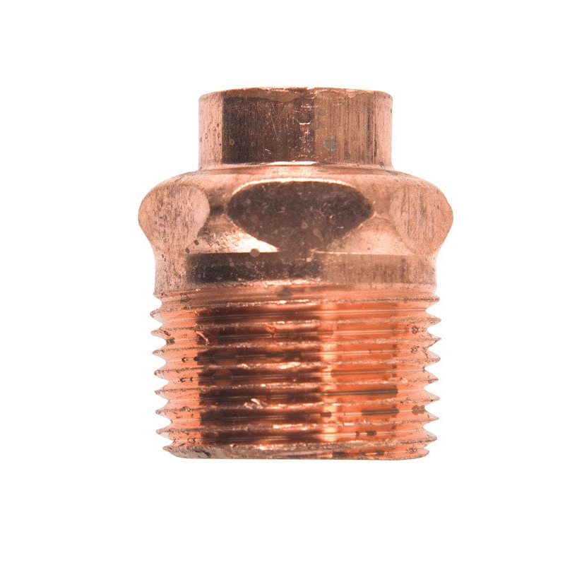 Elkhart 1/2 in. Dia. x 3/4 in. Dia. Copper To MIP Copper Pipe Adapter