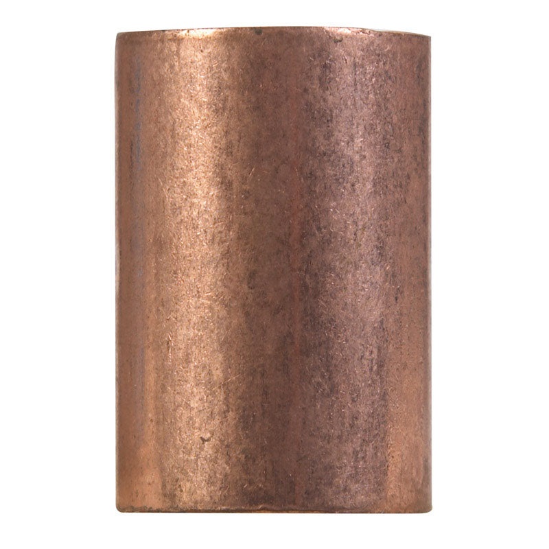 Elkhart 1 in. Dia. x 1 in. Dia. Sweat To Sweat Copper Coupling With Stop