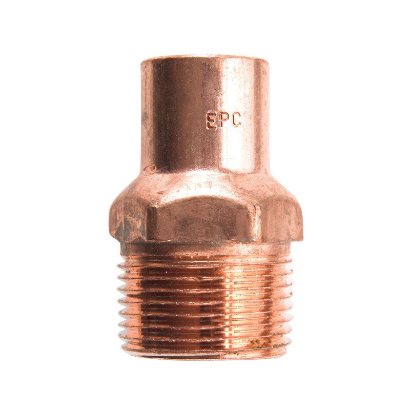 Elkhart 3/8 in. Dia. x 1/2 in. Dia. Copper To MIP Copper Pipe Adapter