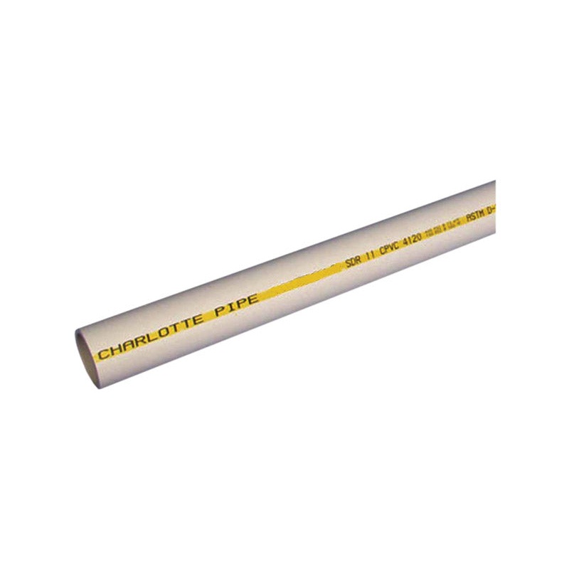 Genova CPVC Pipe 1/2 in. Dia. x 10 ft. L Plain End 400 psi