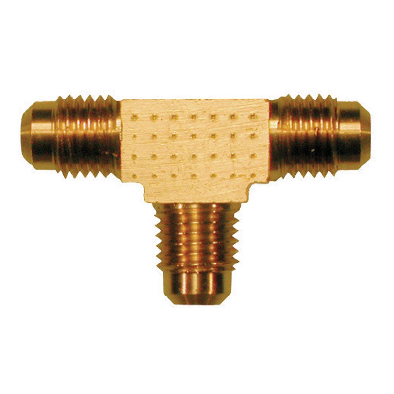 JMF 1/2 in. Dia. x 1/2 in. Dia. x 1/2 in. Dia. Flare To Flare To Flare Yellow Brass Tee