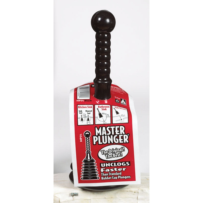Master Toilet Plunger 4 in. L x 4 in. Dia.