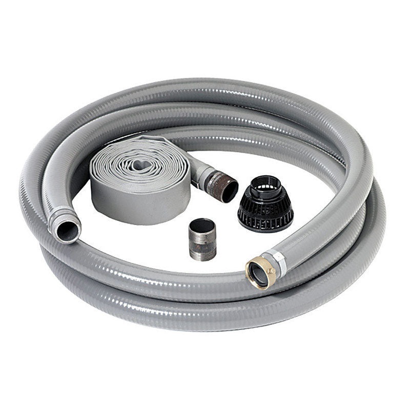 Wayne 2 in. Dia. x 2 in. Dia. x 20 ft. L Discharge Hose Kit Reinforced Coil