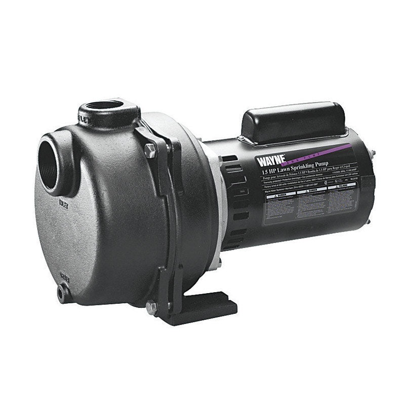 Wayne Cast Iron Sprinkler Pump 1-1/2 hp 2900 gph 115 volts
