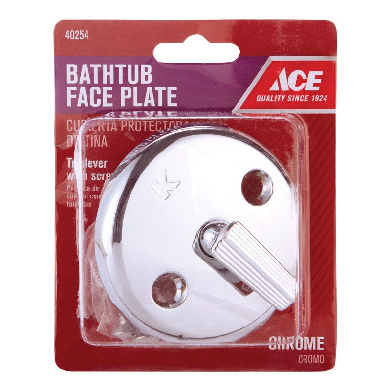 Ace 3-3/16 Dia. Zinc Trip Lever Face Plate