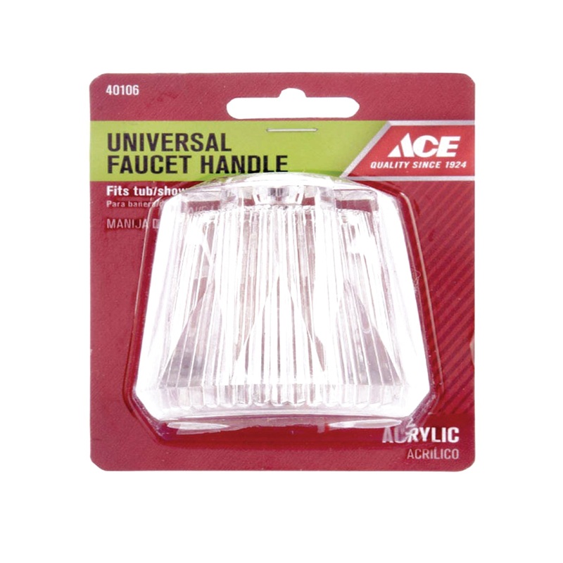 Ace Acrylic Clear Diverter Universal Faucet Handle
