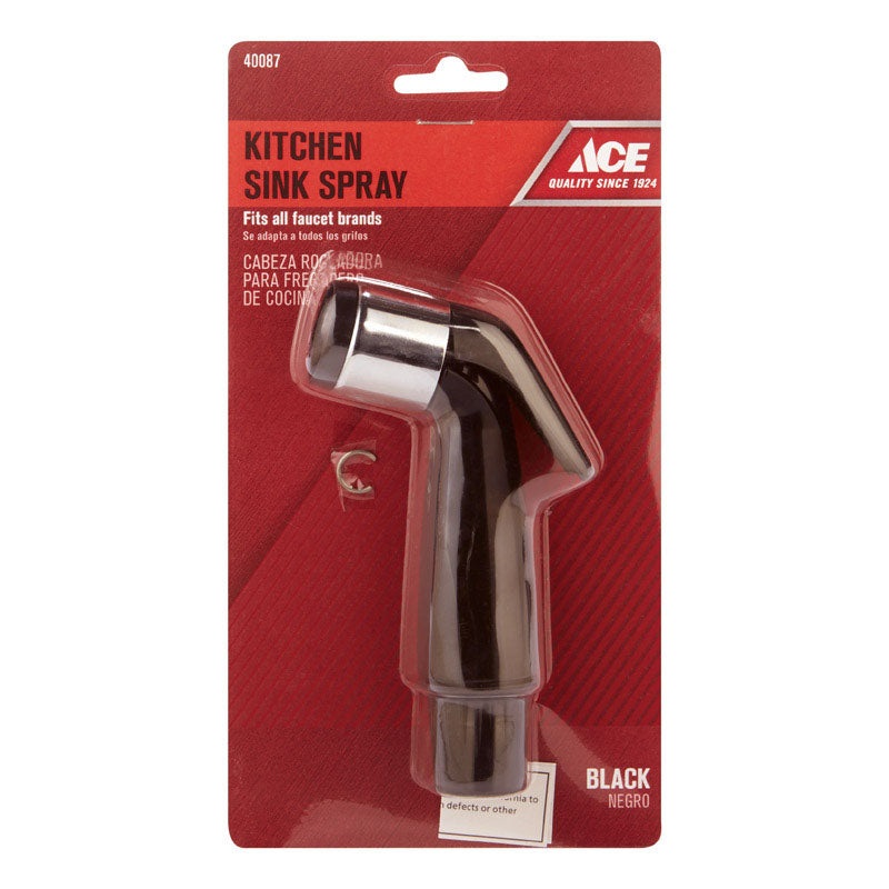 Ace Black Plastic Sink Spray Head