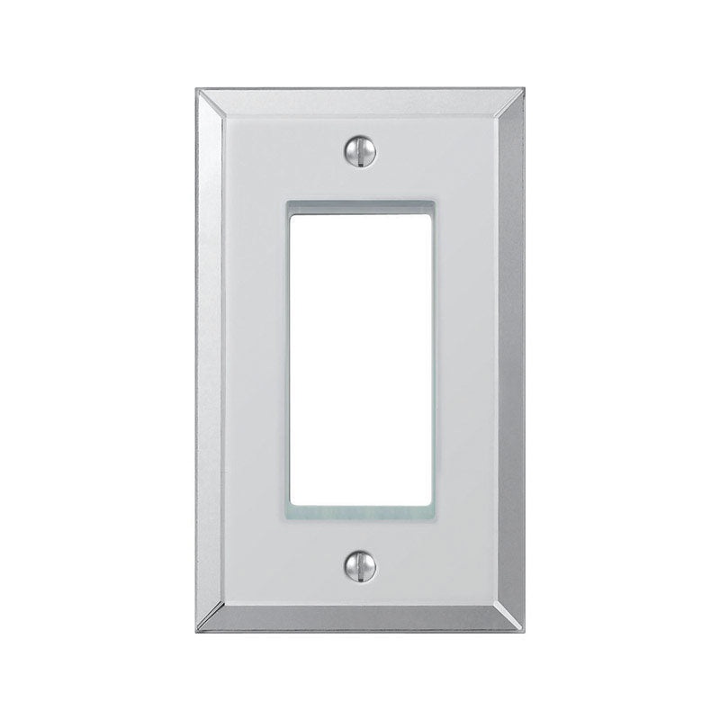 Amerelle 1 gang Beveled Mirror Acrylic Rocker/GFCI Wall Plate 1 pk