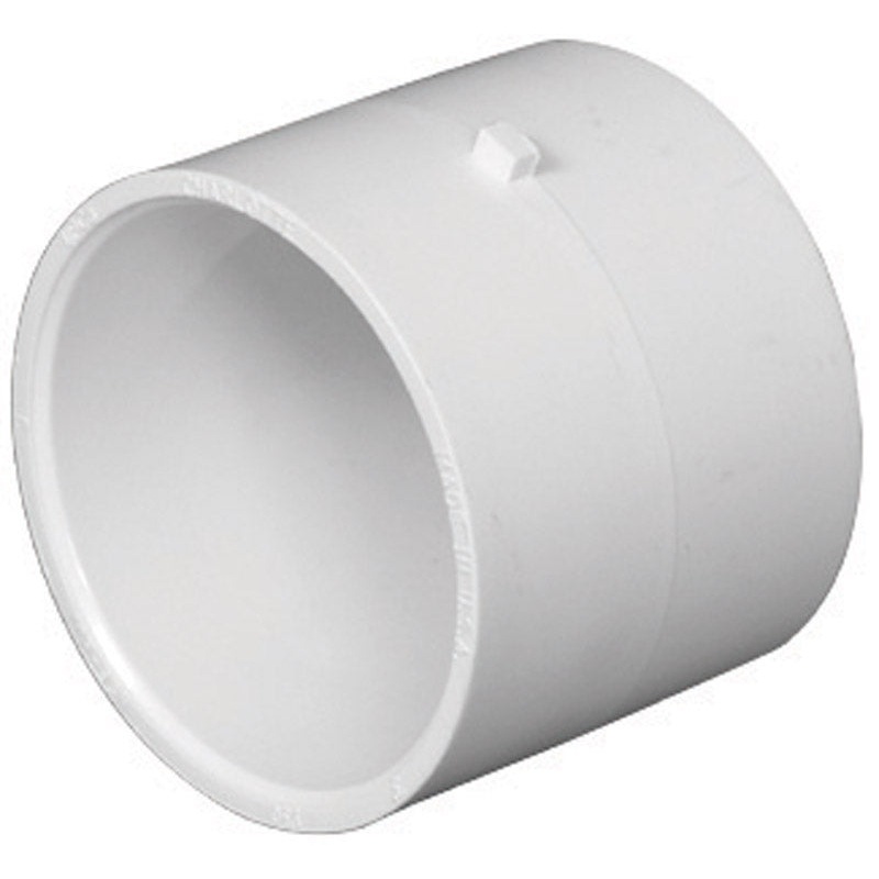 Charlotte Pipe 2 in. Dia. x 2 in. Dia. Hub To Hub PVC Coupling