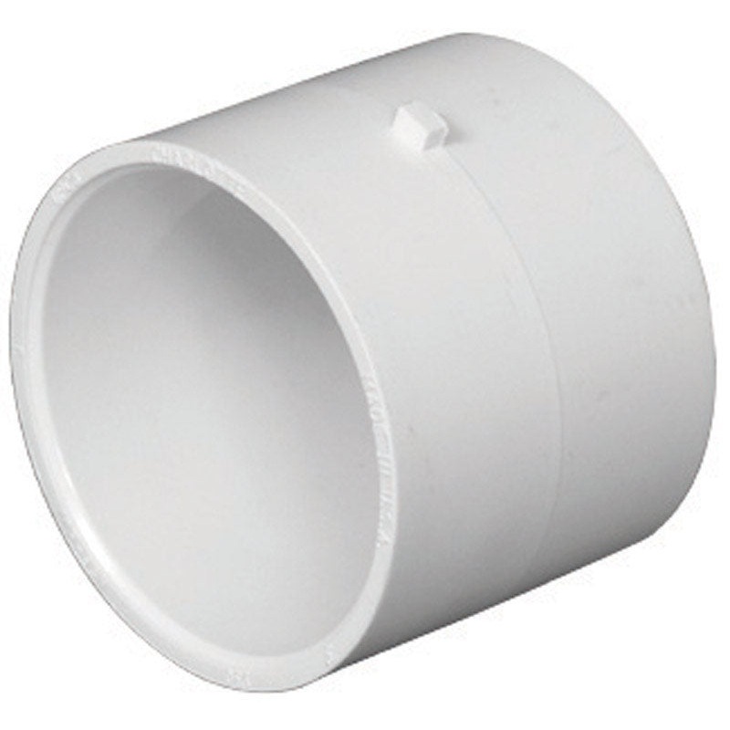 Charlotte Pipe 3 in. Dia. x 3 in. Dia. Hub To Hub PVC Coupling