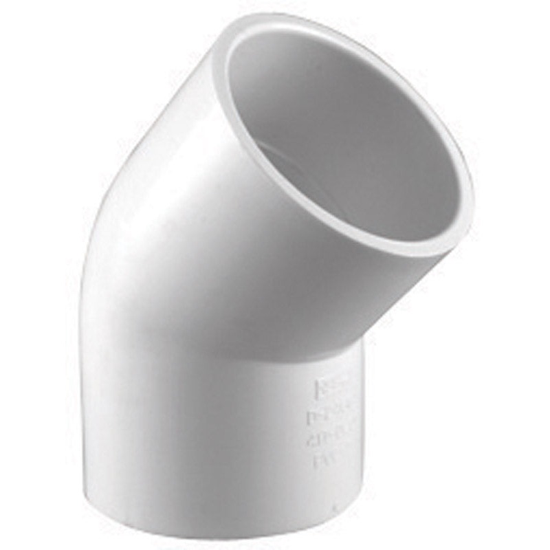 Charlotte Pipe 3 in. Dia. x 3 in. Dia. Schedule 40 Slip To Slip 45 deg. PVC Elbow