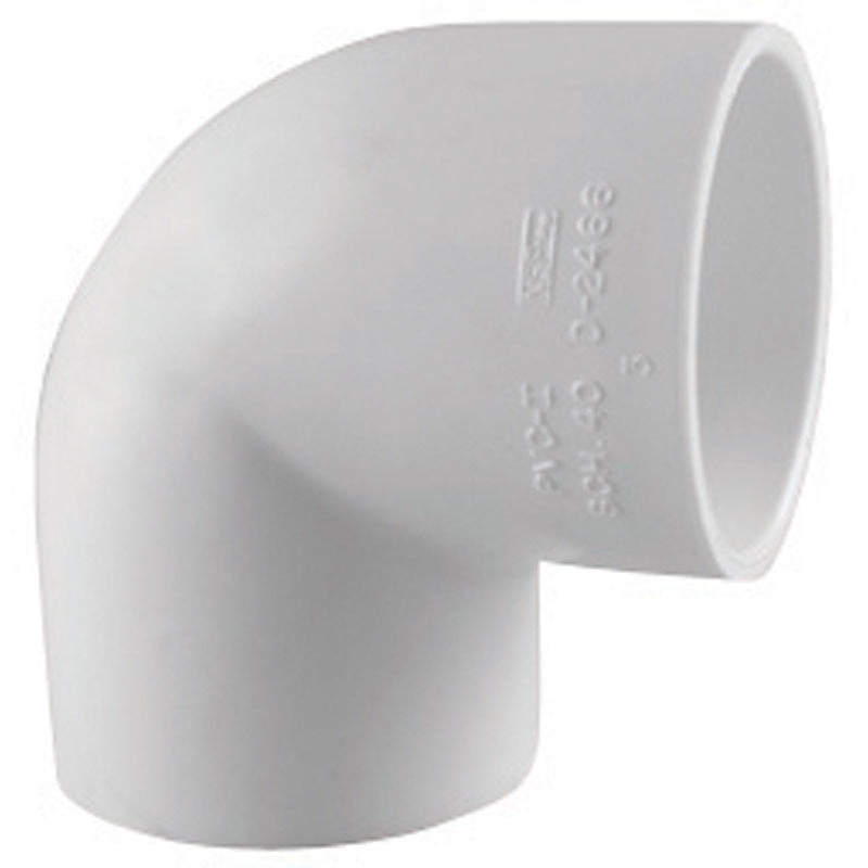 Charlotte Pipe Schedule 40 Slip To Slip 4 in. Dia. x 4 in. Dia. 90 deg. PVC Elbow