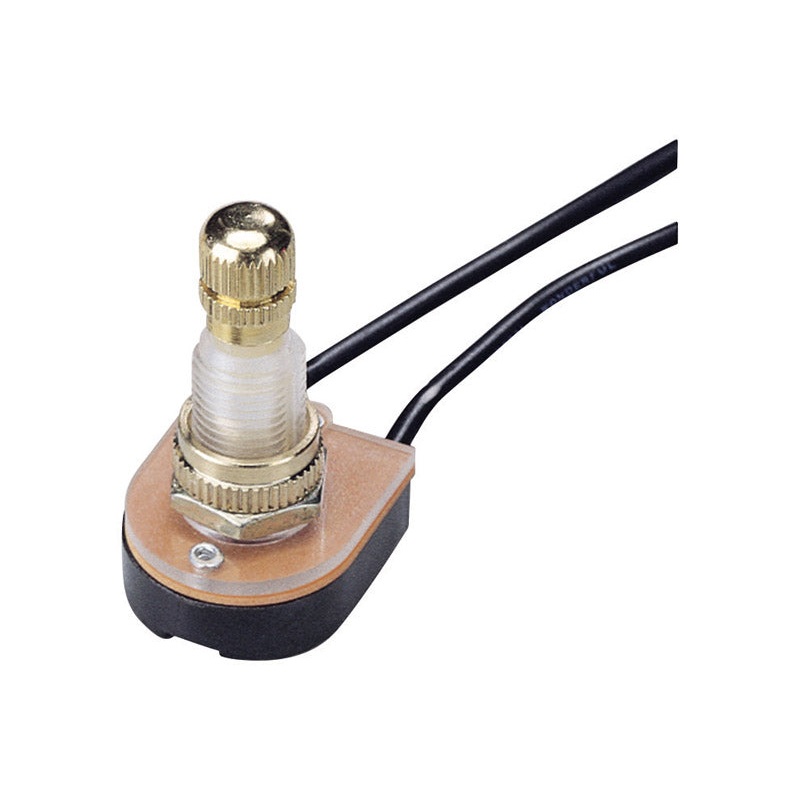Gardner Bender 6 amps Brass Rotary Rotary Switch Single Pole 1