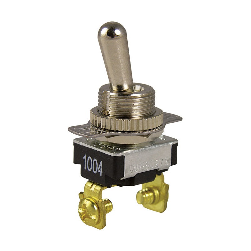 Gardner Bender 6 amps Chrome Toggle Bat Lever Toggle Switch Single Pole 1