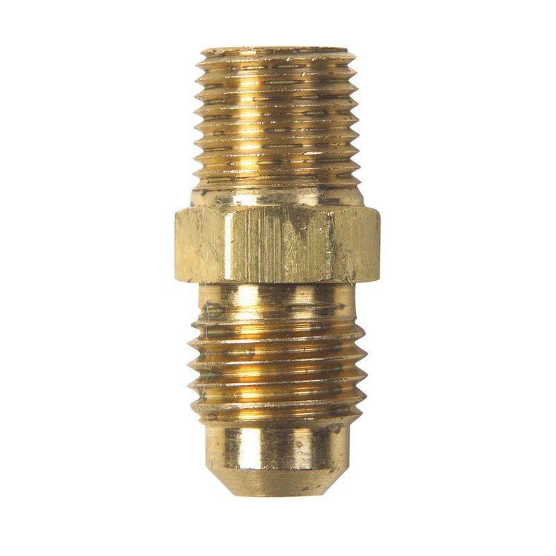JMF 1/4 in. Dia. x 1/8 in. Dia. Flare To Male For Brass, copper, aluminum and steel hydraulic tub