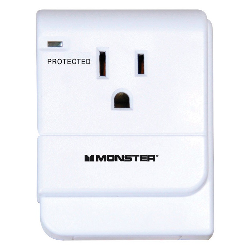 Monster Just Power It Up 1 outlets Surge Tap White