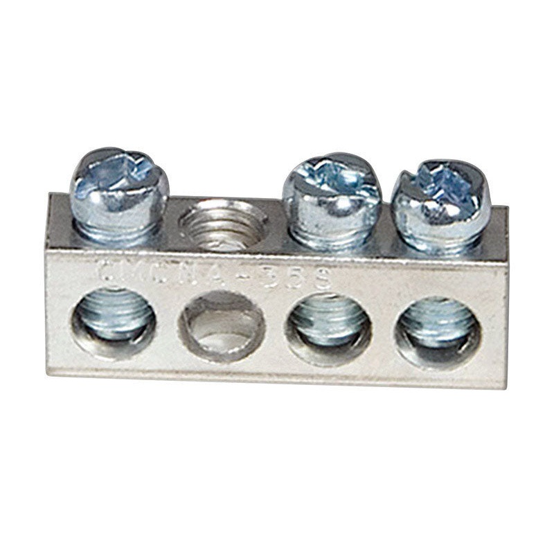 Square D 4 space Bolt-On Single Pole Ground Bar Kit