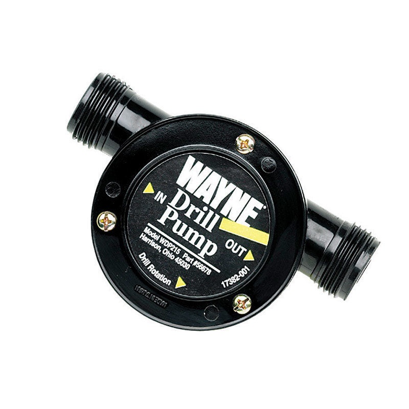 Wayne Plastic Drill Powered Pump 150 gph 115 volts