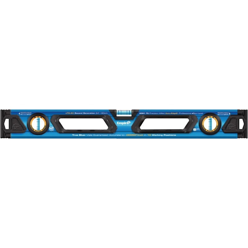 Empire e75.96 Box Beam Level, 96 in L, 3-Vial, Non-Magnetic, Aluminum