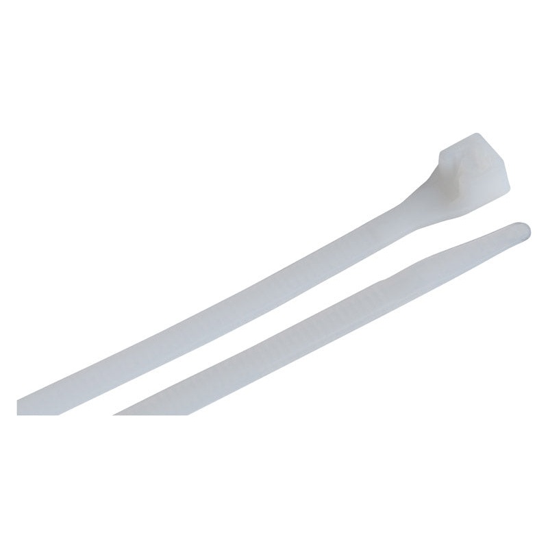 Gardner Bender DoubleLock 11 in. L White Cable Tie 100 pk