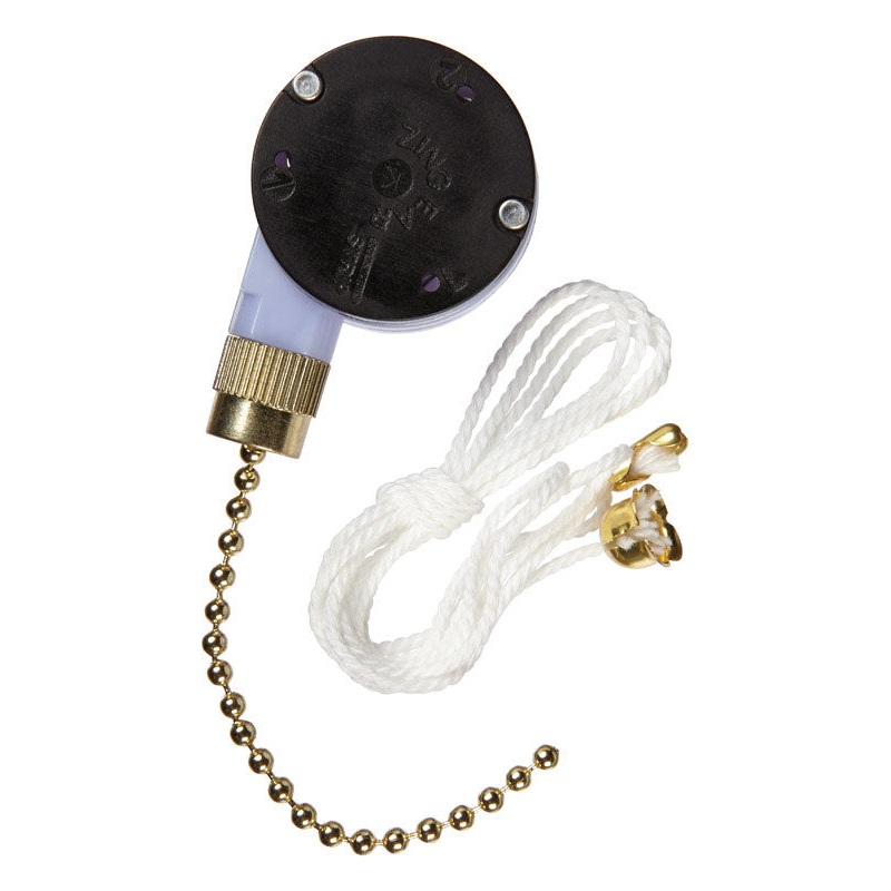 Jandorf 1 Pull Chain Pull Chain Switch Brass