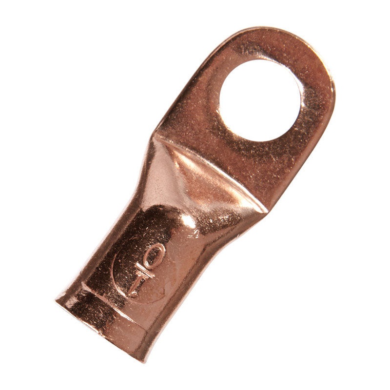 Jandorf Commercial Electrical Lug Uninsulated 1/0 AWG 3/8 in. Copper 1 pk