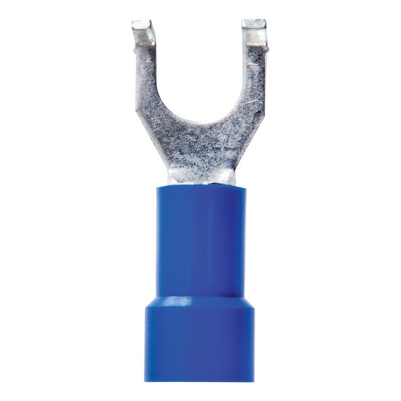 Jandorf Commercial Terminal Flange Vinyl 16-14 AWG No. 10 Blue 5 pk