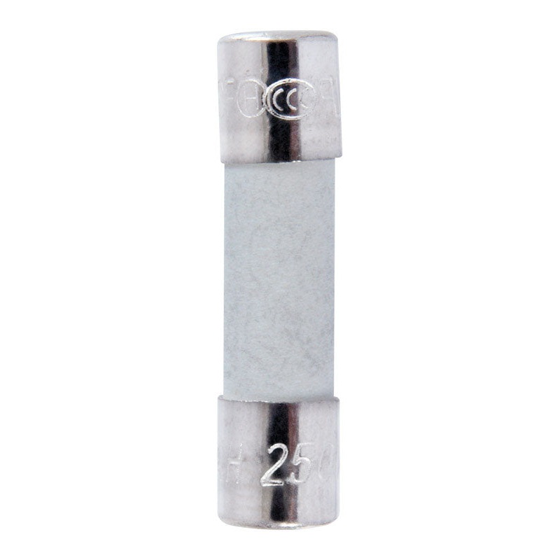 Jandorf Fast Acting Ceramic Fuse 1 amps 250 volts 5 mm Dia. x 20 mm L 2 pk For Max protection